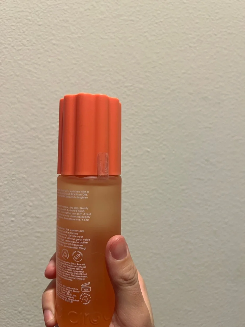 CIROA peach & vanilla body oil 3.3 floz / 100 ml